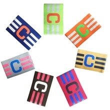 1 Pcs Voetbal Arm Band Leider Wedstrijd Professionele Voetbal Armband Captain Armband Verstelbare Voetbal Armband Band