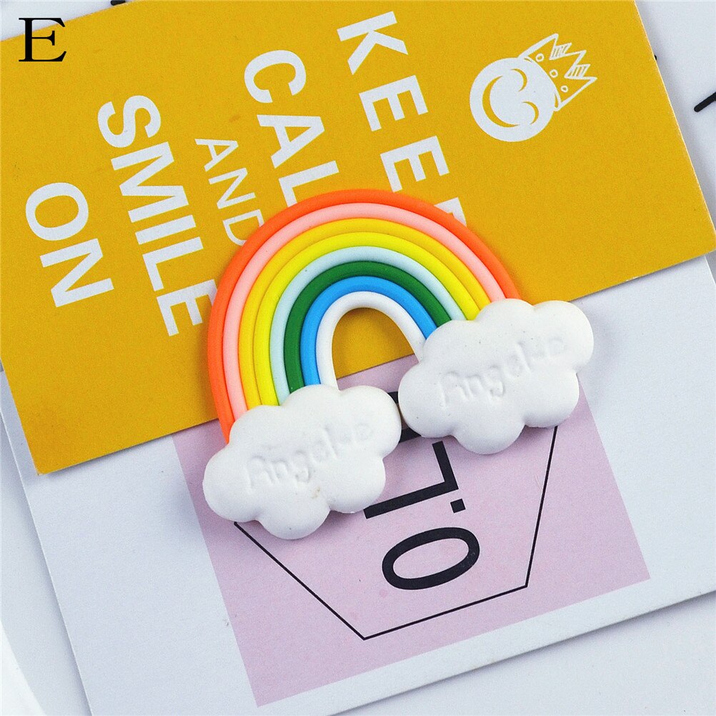 3d Hars materiaal koelkast magneten whiteboard sticker Leuke regenboog Magneten Kids Woondecoratie: E