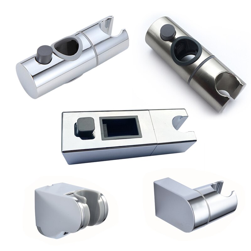 22/24/25mm abs plast brusebad glideskinne bar justerbar klemme holder beslag udskiftning badeværelse tilbehør universal