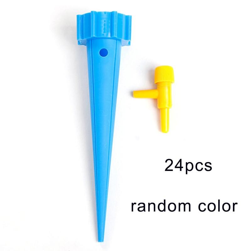 Automatic Drip Irrigation System Watering Kit Auto Flow Adjustable Control Valve Self Water Flower Plant Water Device Stocked: 24pcs random color