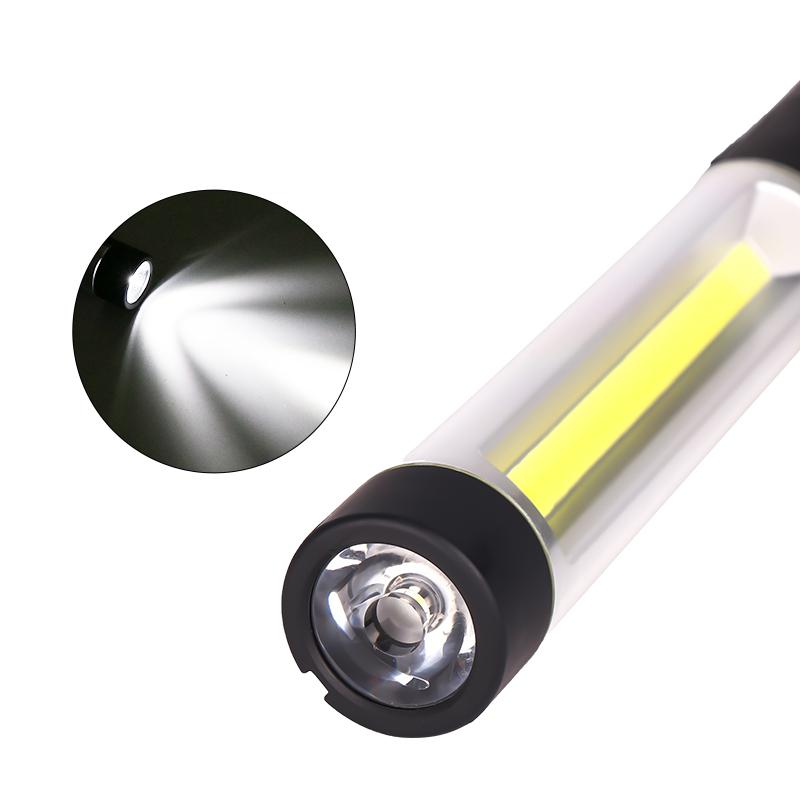 LED + lampe de poche COB lampe de travail USB Rechargeable lampe de travail magnétique Flexible torche d'inspection pour la réparation de voiture d'urgence