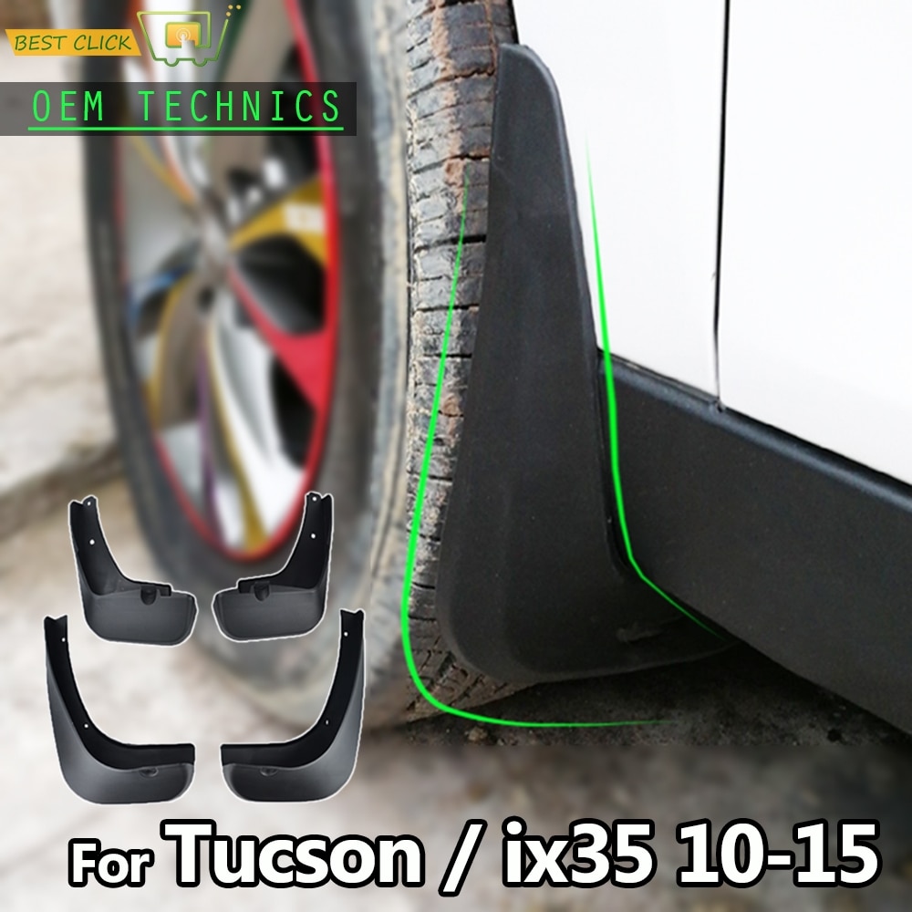 Set Gegoten Spatlappen Voor Hyundai Tucson Ix35 - Spatlappen Splash Guards Flap Spatborden Voor Achter