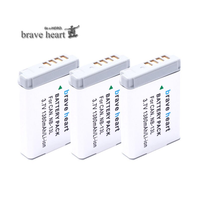 2x NB-13L NB 13L NB13L Batterie Pour Canon G7X G9X G5X G7X Mark II G9X Mark II SX620 HS SX720 HS: 3battery