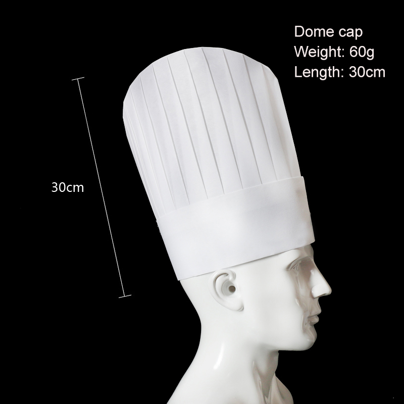20 pcs/lot Disposable Chef Hat Thicken Non-woven fabric White cook cap Hotel Restaurant Bread Cake Baker's Hat