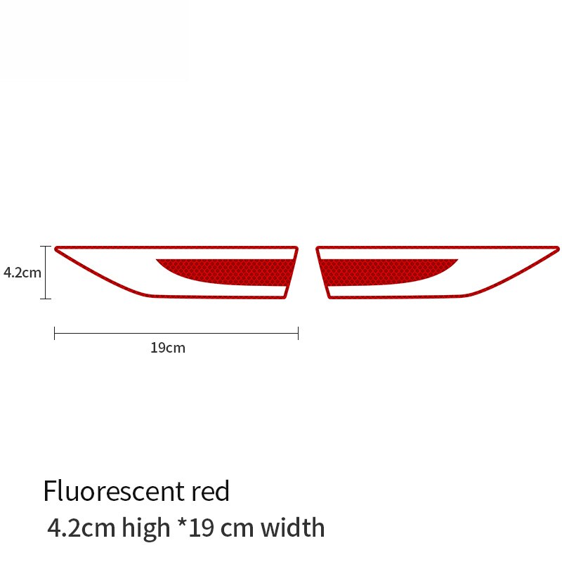 For car motorcycle reflective tape reflector reflective tape reflective warning signs at night Waist line blade reflective tape: red