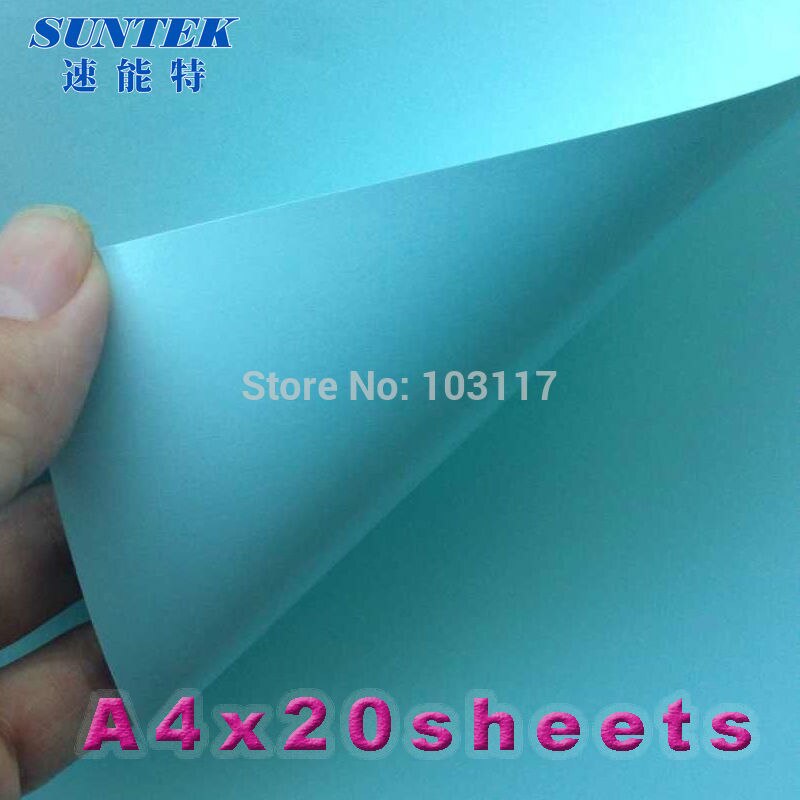 (20pcs/lot) Water Transfer Decal Paper with Blue Based Decal Paper Print by Inkjet Printer