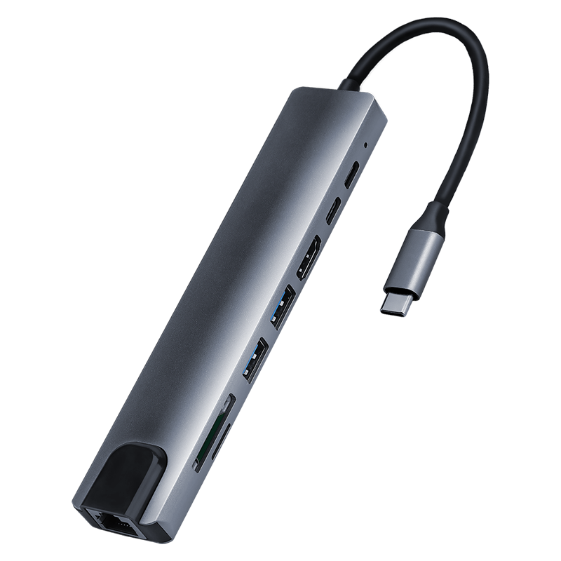 8 w 1 rodzaj-c piasta USB PD 3.0 USB-C Centrum stacja dokująca zgodna z HDMI TF ładowarka PD piasta stacja dokująca ładowarki: Default Title