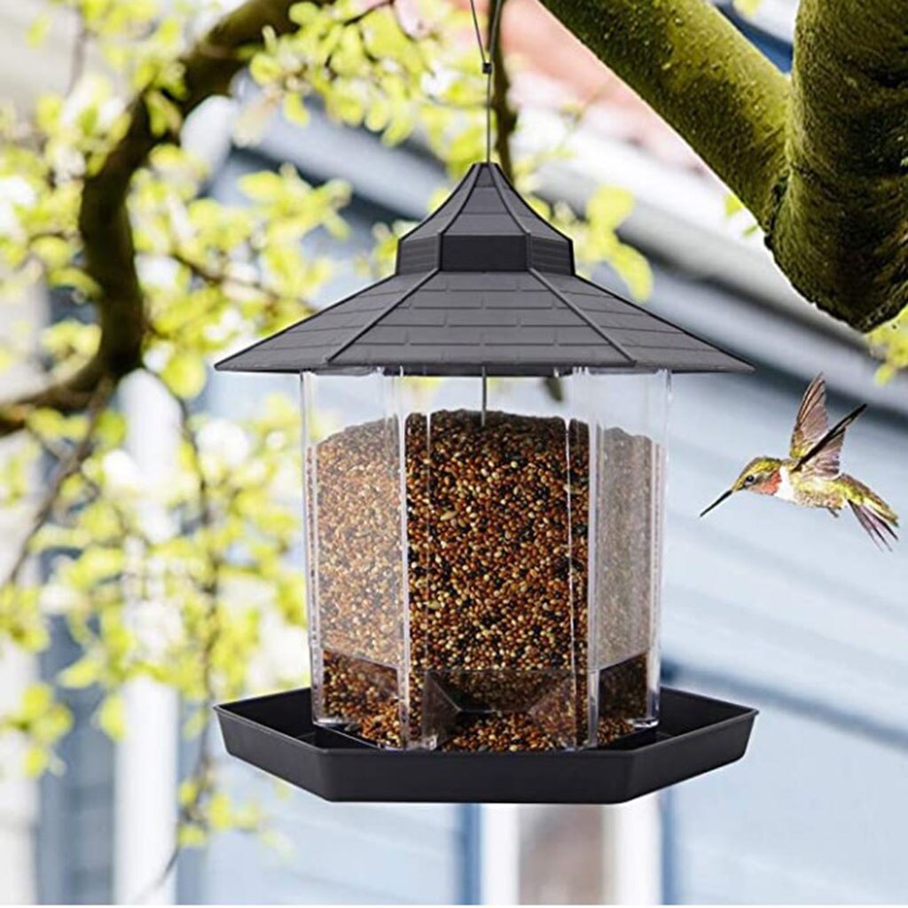 Large Outside Hanging Birdhouse , Bird Feed Outdoor Hanging Suction Seed Feeders
