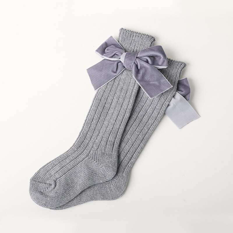 Lawadka Knit Baby Knie Hoge Sokken Winter Warme Sokken Voor Kinderen Mode Boog Baby Meisjes Lange Sokken Baby Goedkope Stuff accessoires