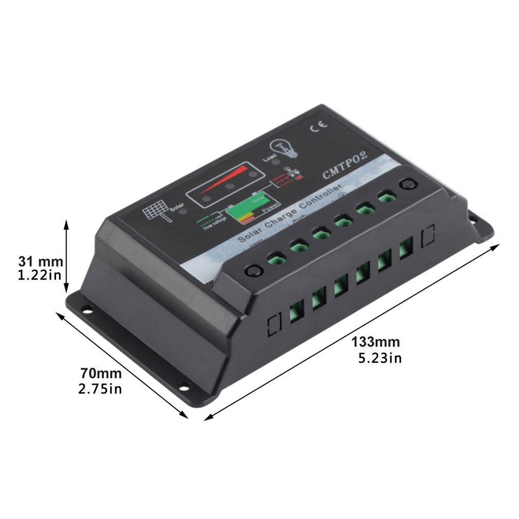 30A 12V/24V Pwm Solar Panel Battery Regulator Charge Controller Led Screen Solar Charge Controller Solar Controller