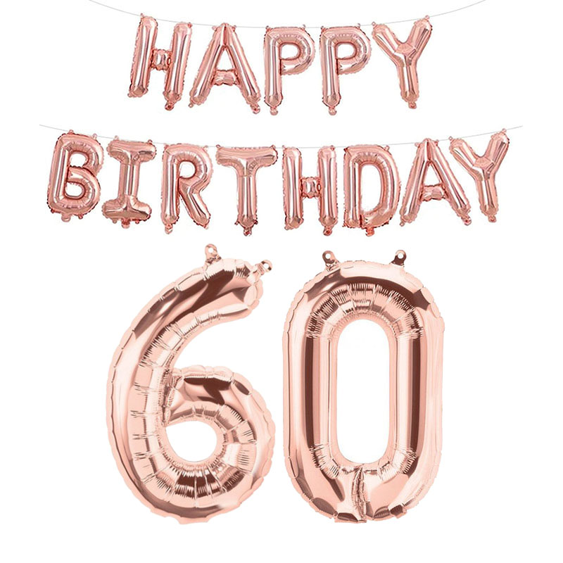 Globos de aluminio con números de feliz cumpleaños de oro rosa, decoraciones para fiestas para niños y adultos, niño y niña 10 11 14 15 18 25 30 35 40 50 60 70 años: Naranja