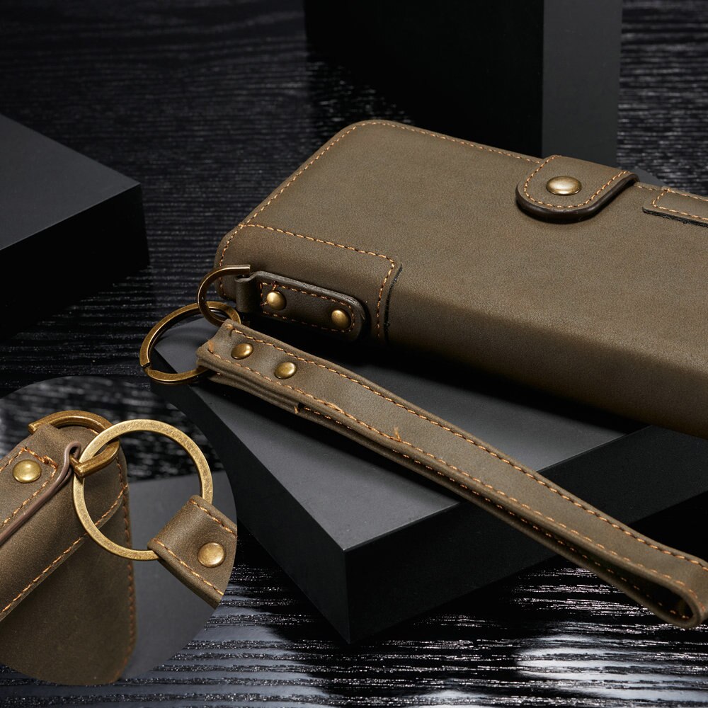 Magnetische flip portemonnee case voor samsung galaxy  s7 edge luxe leren hoes met lanyard sleutelhanger kaart skin galaxy  s7 edge fundas