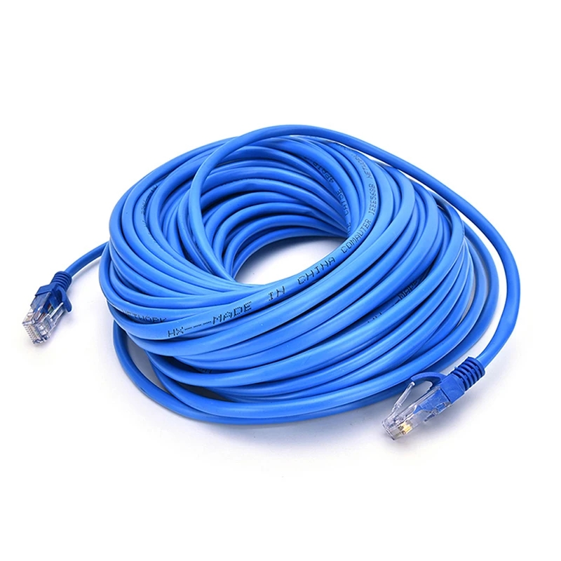 Cable de red Ethernet Cat5e, parche RJ45, cables LAN impermeables para exteriores, para sistema de cámara IP CCTV POE