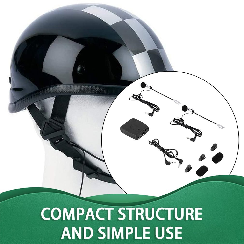 Helmet to Helmet Communicator system 2 way Motorcycle Intercom headset intercomunicadores de