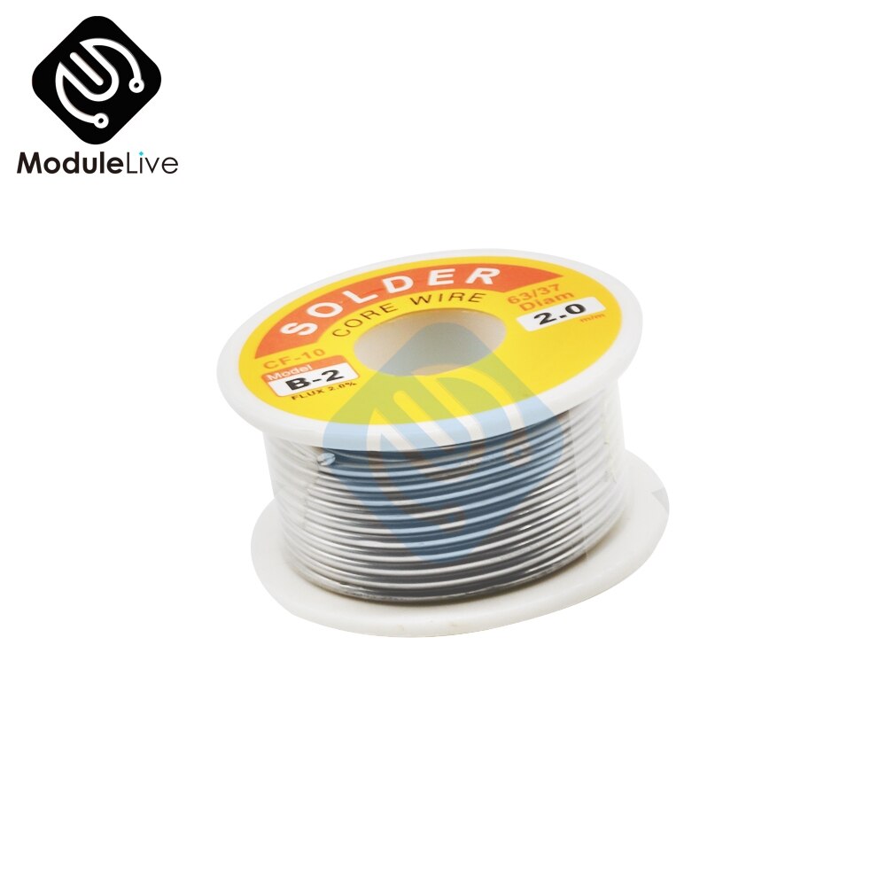 2.0MM rosin core solder wire 100g Rosin Core Welding Wires Tin Lead Solder Iron Wire Reel Soldering Tool Supplies DIY Kit