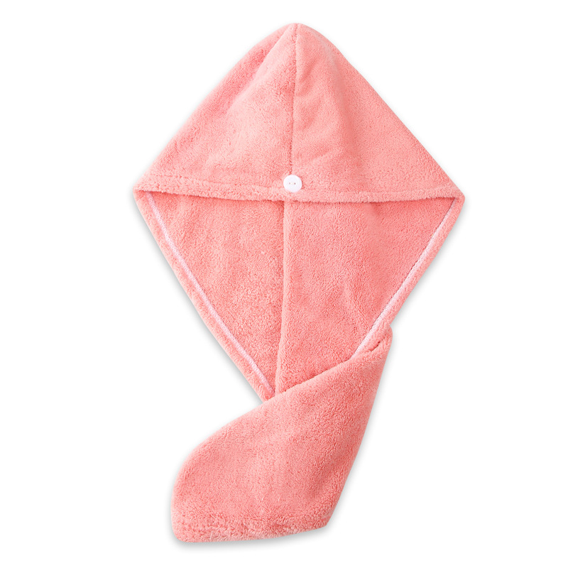 1pc Microfiber Hair Towels Wrap for Women Curly Hair Spa Turban Rapid Hair Drying Towel Bath Shower Cap Quick Dry Towel for Head: pink