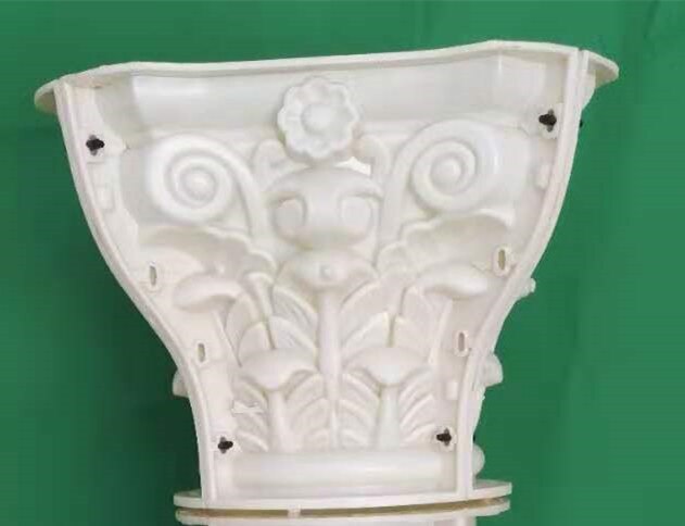 30cm (11.8in, Internal Diameter)ABS Multi Pattern Durable Round Concrete Roman Pillar TOPMold with Beak, Leaves &Plain Embossing: QG-1030