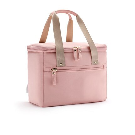 Waterdichte Lunch Tas Kids School Bento Tote Kantoor Vrouwen Voedsel Thermische Pouchs Outdoor Camping Picknick Fruit Snack Organiseren Handtas: Pink 2