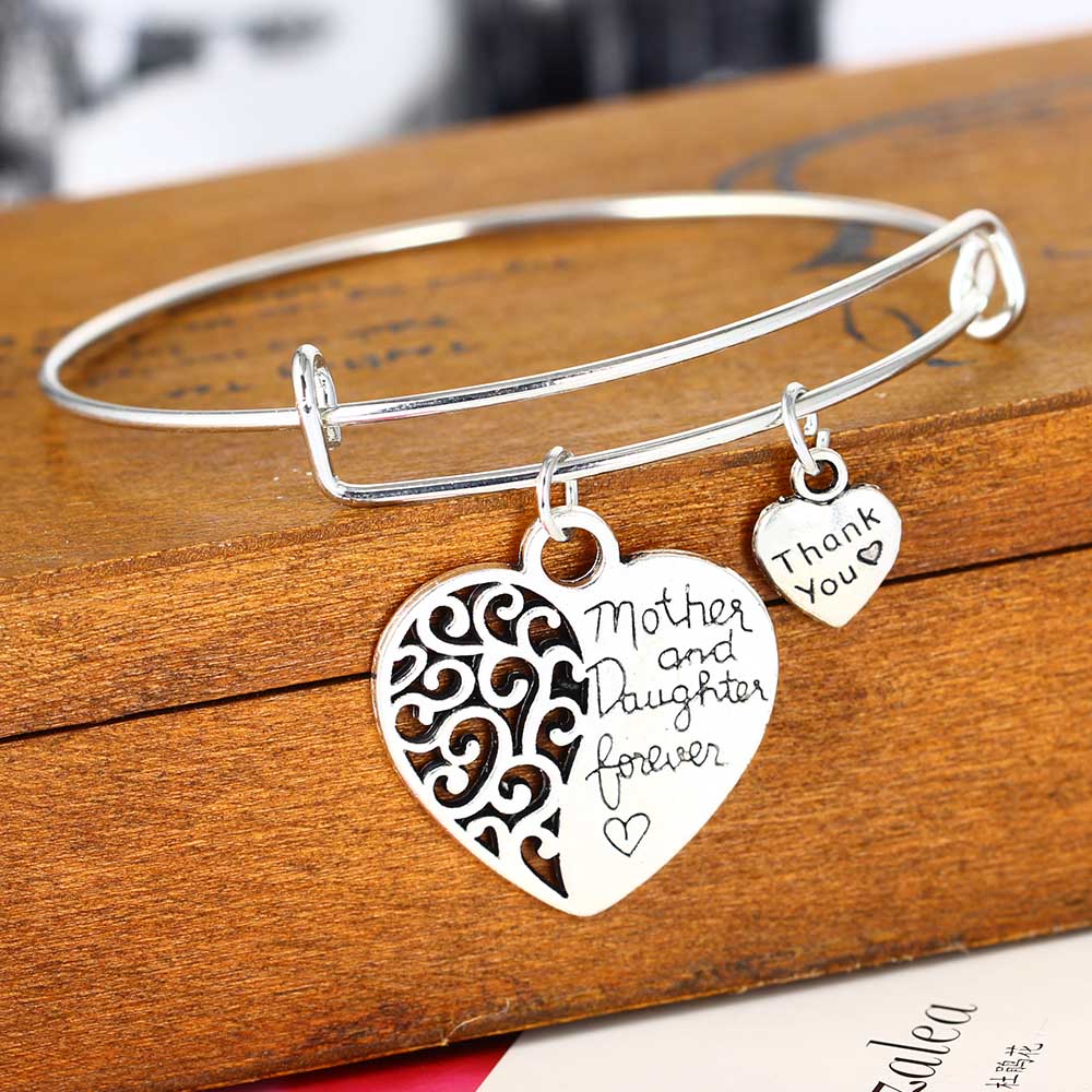 Heart Mother And Daughter Bracelet Family Mother's Women Love Female Women Jewelry Mom