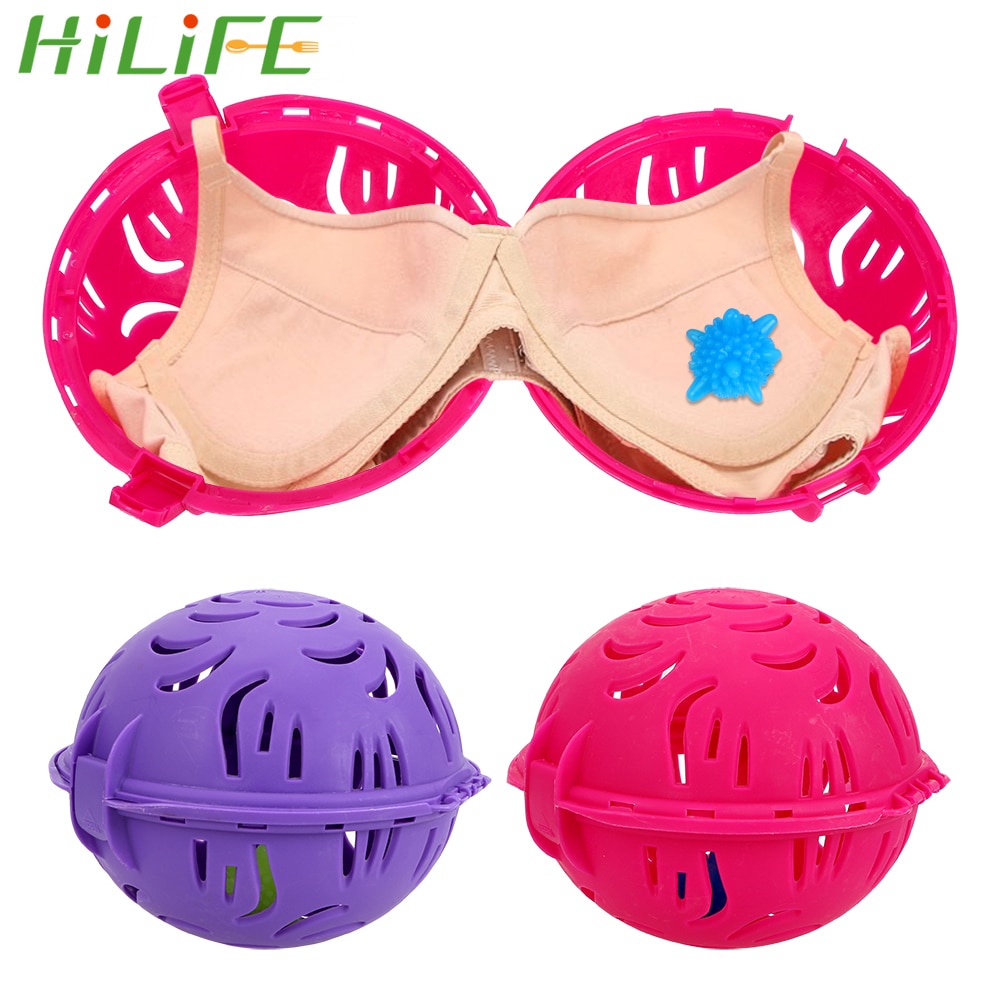 HILIFE Bubble Bra Double Ball Saver Washer Bra Laundry Balls Cleaning Tool for Washing Machine Keeping Clothes Eco-friendly