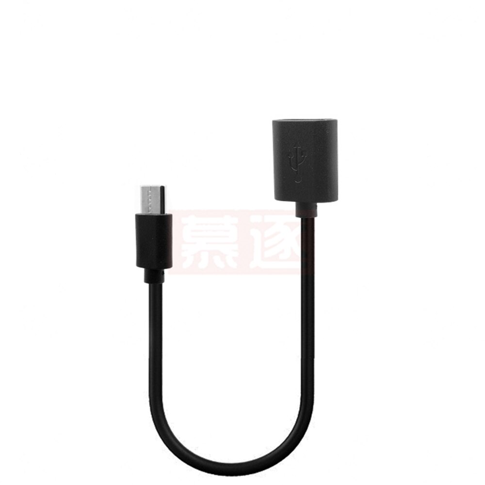 Type-c otg adapterkabel usb 3.1 type c han til usb 3.0 hun otg dataledning adapter universal type-c interface telefon: Bk