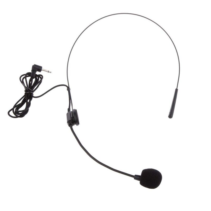 Back Electret Unidirectional Headband Microphone With Plug With Flexion Jack: Default Title
