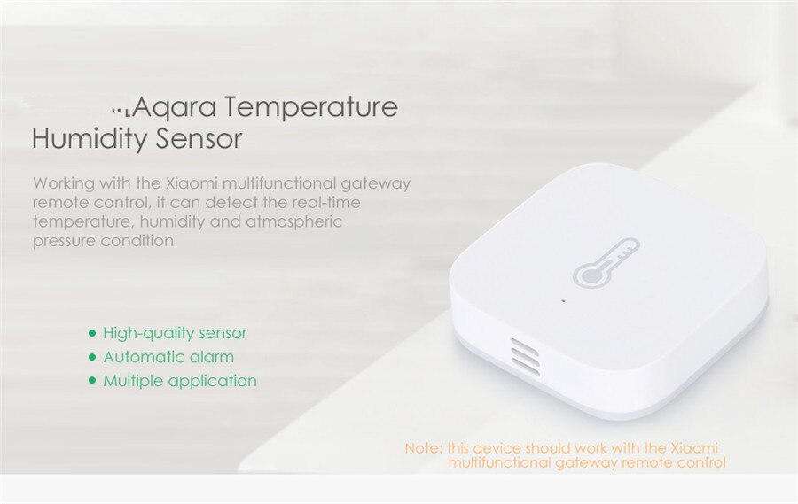 Aqara Temperature Sensor Smart Thermometer Air Pressure Humidity Environment Sensor Remote Control Zigbee For Xiaomi Mihome