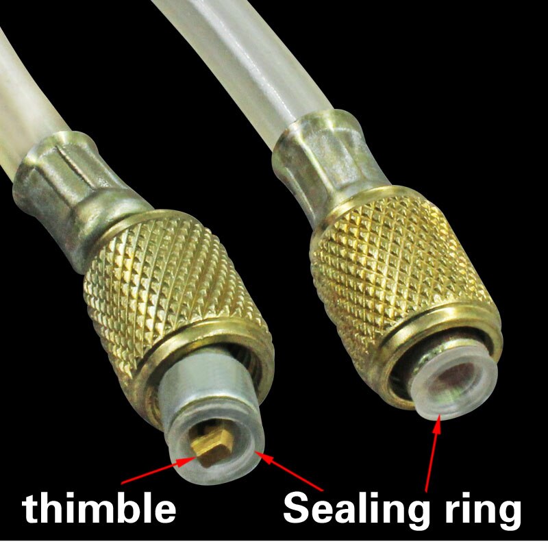 2 British System plug thickening high pressure resistant air conditioning transparent filling tube refrigerator refrigerant hose