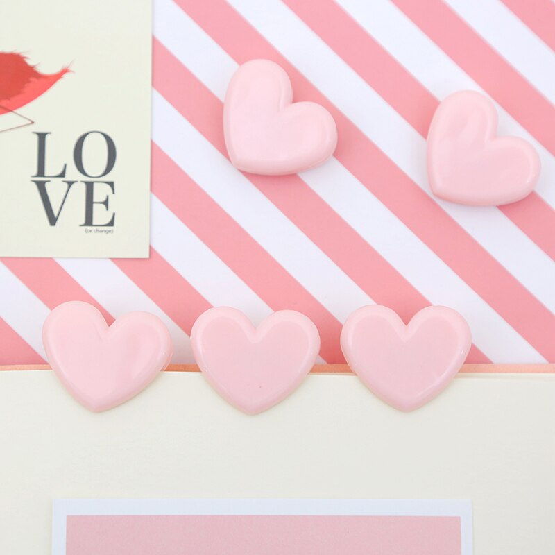 10 pcs Pink love decoration clips Cute Heart paper clip for Memo Photo Wedding Stationery girl Office school supplies A6967