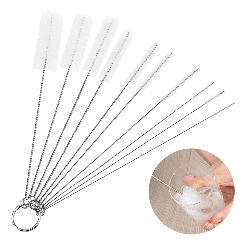 10 Teile/satz Baby Flasche Reiniger Pinsel Milch Flasche Sauber Liefert Haushalts Reinigung Nippel Flasche Pinsel Rohr Rohr Stroh Pinsel