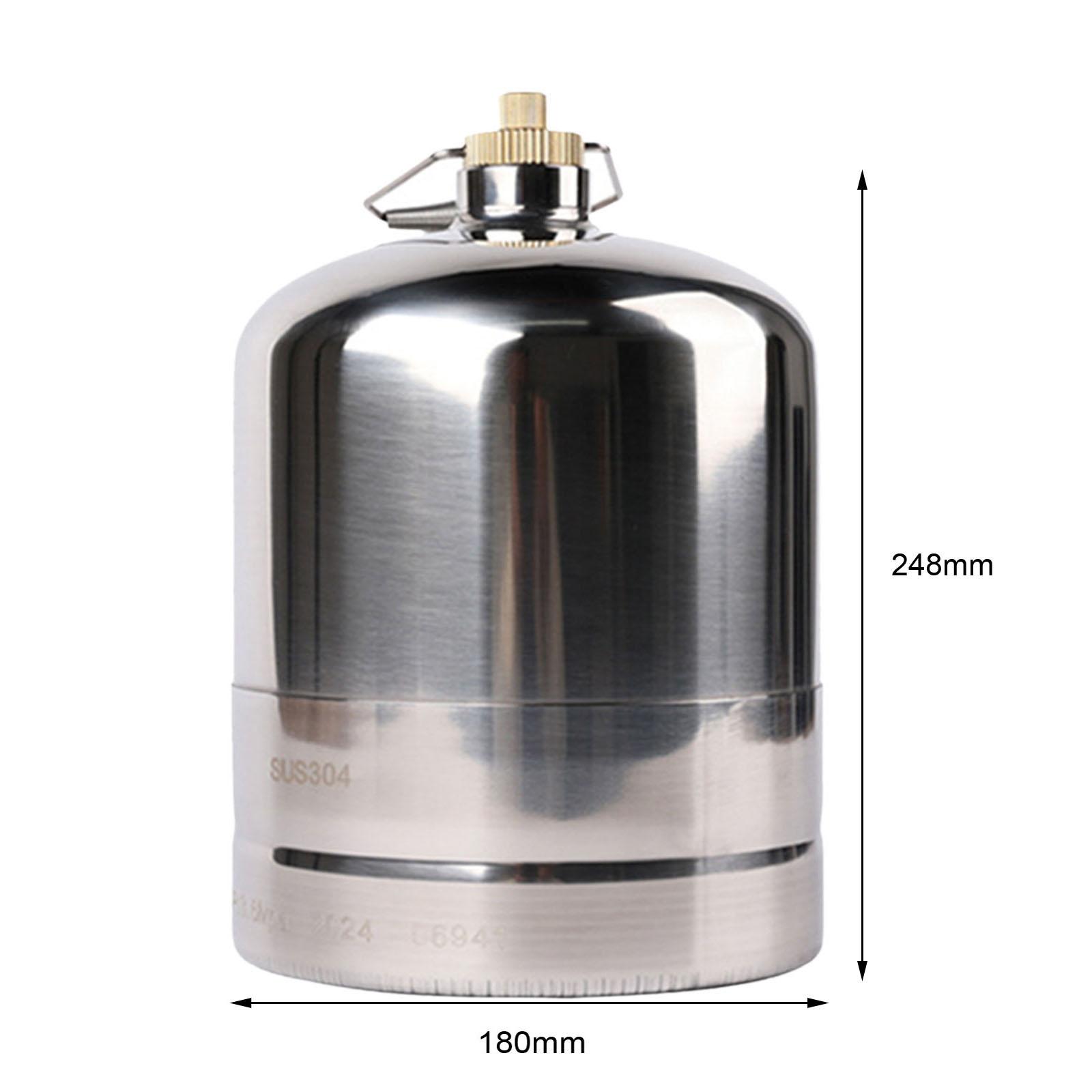 Camping Gas Tank Practical Refillable Empty Gas Tank Cylinder, Camping Gas Fuel Container for Outdoor Cooking