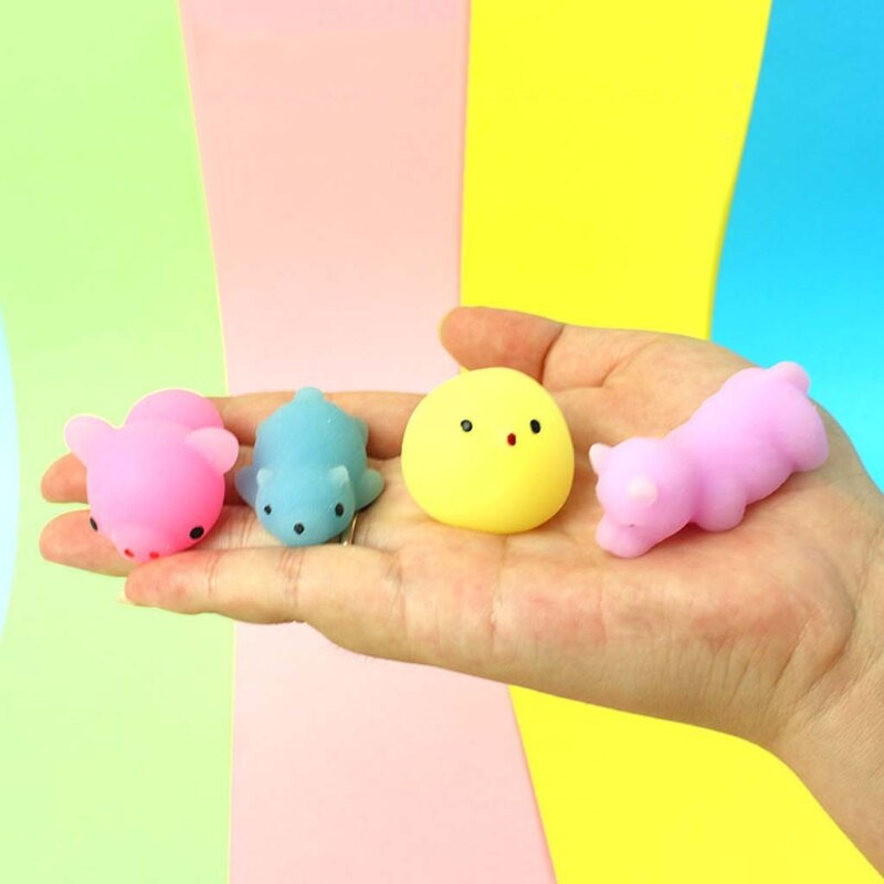 JJRC 12Pcs antistress spremere Squishi giocattolo ingannevoli divertente Mini simpatici animali giocattoli Squishy stile casuale per adulti bambini bambini
