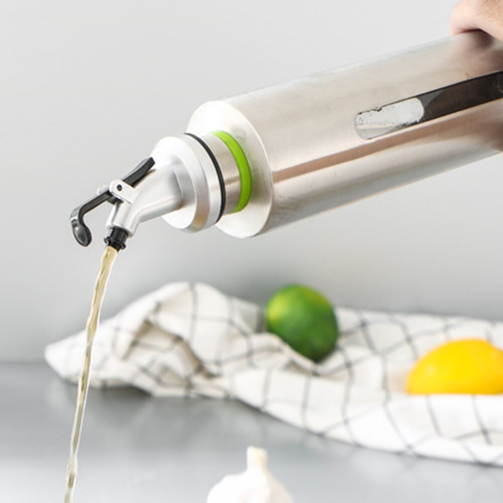 Juego de botellas dispensadoras de aceite, salsa, vinagre, contenedor de almacenamiento, cocina, hogar