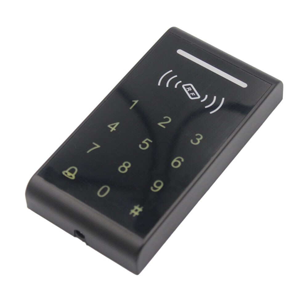 Backlight Touch 125khz RFID Card Access Control keypad EM Card Reader Door Lock opener wiegand 26 input Proximity Card Reader: AC Black