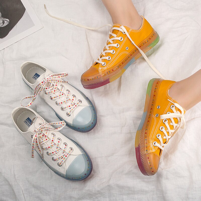 Meisjes zomer casual schoenen regenboog sneakers – Vicedeal
