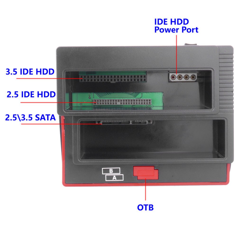 SATA IDE HDD Docking Station Hard Drive Docking Station HDD Enclosure USB 2.0 Hub MS/M2/XD/CF/SD/TF Card Reader