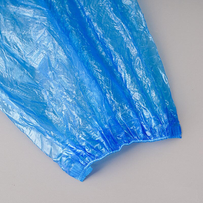 Disposable Sleeves PE Plastic Transparent Sleeves Waterproof And Antifouling Household Kitchen Sleeves 100 Pcs