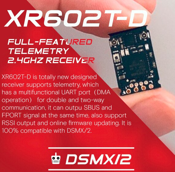 XR602TD Spektrum DSMX DSM2 receiver on drones qua... Grandado