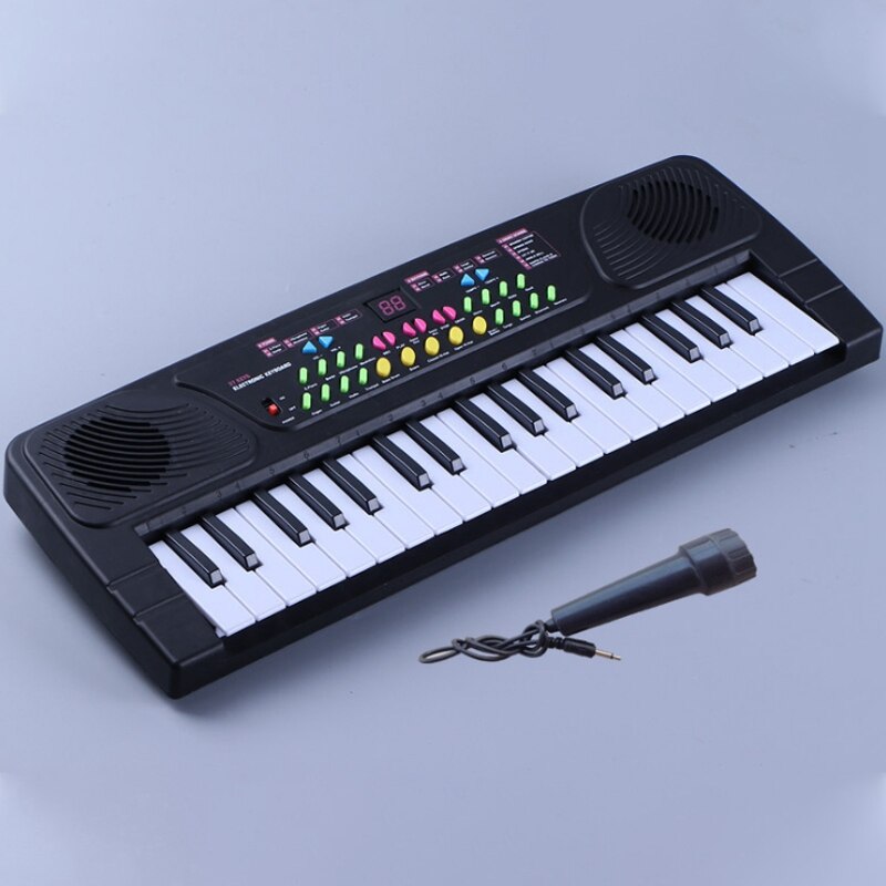 Multifunctionele Mini Elektronische Piano Met Microfoon Kinderen Draagbare 37 Toetsen Digitale Muziek Electone Toetsenbord