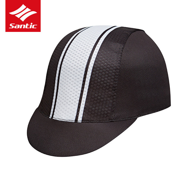 Santic mtb cykel cykling mössa hatt män kvinnor vår sommar anti-uv utomhus sport andas gorra ciclismo: Vit