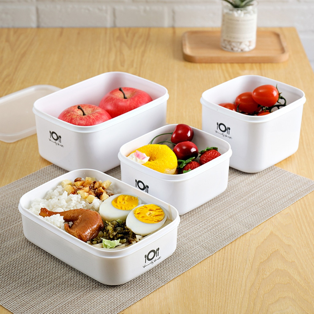 Square Lunch Box Eco-friendly Wheat Straw Material Portable Bento Box Microwaveble Food Storage Container For Children #15