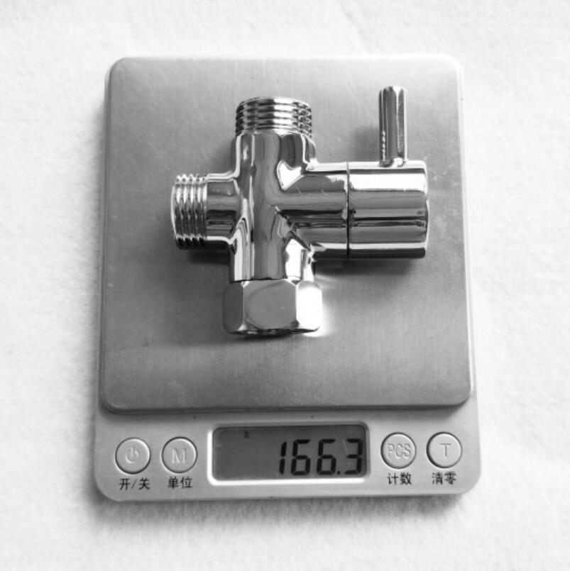 Full Copper Angle Valve One In And Two Out 4" Internal And External Tooth Transfer Interface Water Separator Water Valve Connect