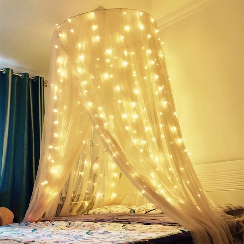 Led String Lights Icicle Waterfall Garland Fairy Lights String Curtain Lights Christmas Lights Indoor Led Garland for Decoration