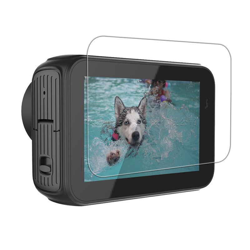 Ekstrem sport dv kamera hærdet glas beskytter cover cover til sjcam  sj8 sj9 lcd skærm beskyttelse film