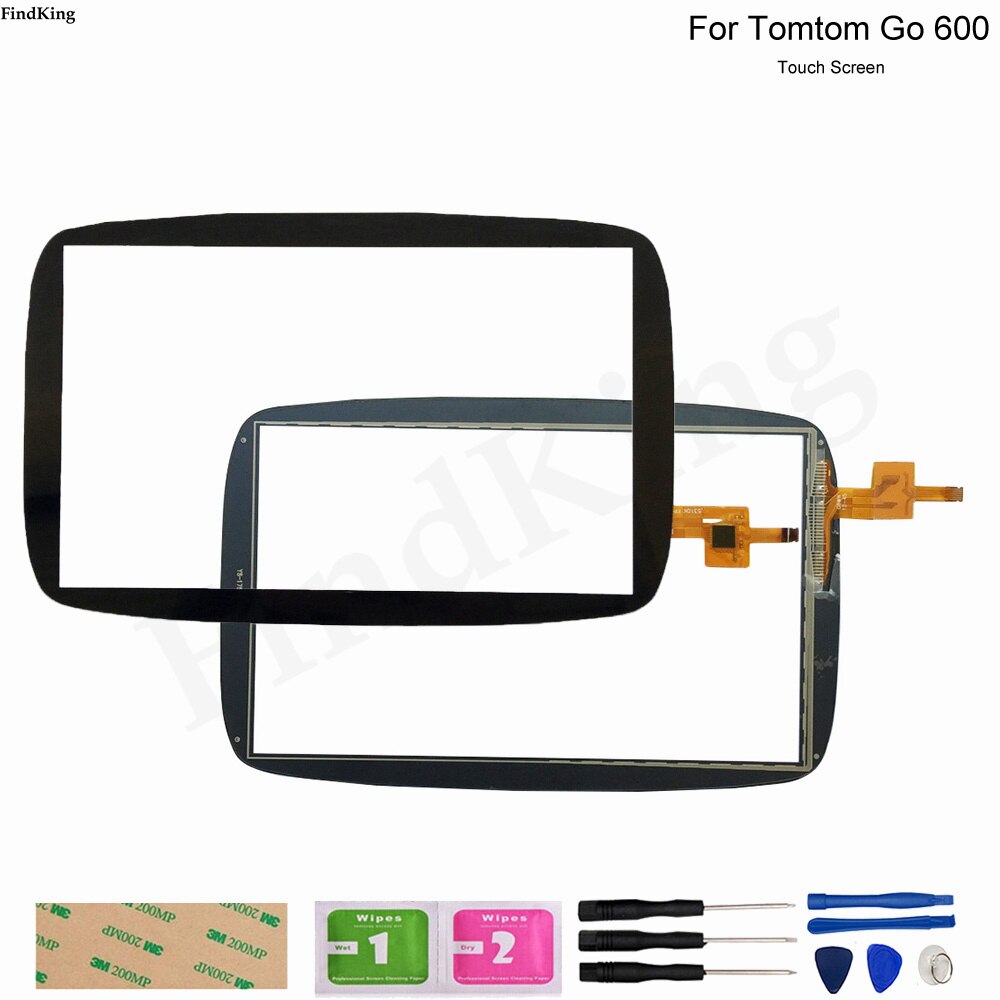 GPS Touch Screen Panel Glass For Tomtom GO 600 GO 6000 GPS Repair Replacement Part Touch Screen Digitizer Panel Sensor Adhesive