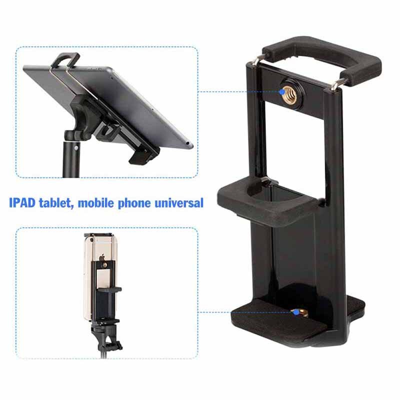 Universele Camera Statief Stand Telefoon Mount Houder Outdoor Reizen Live Video Set: ipad clip