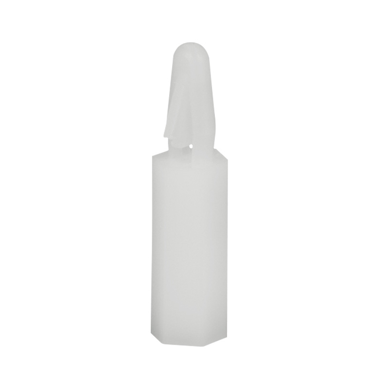 Tornillo espaciador de nailon blanco para placa PCB, espesor de 1,0-1,8mm, Pilar espaciador de separación de nailon fijo con rosca hembra M3 M4
