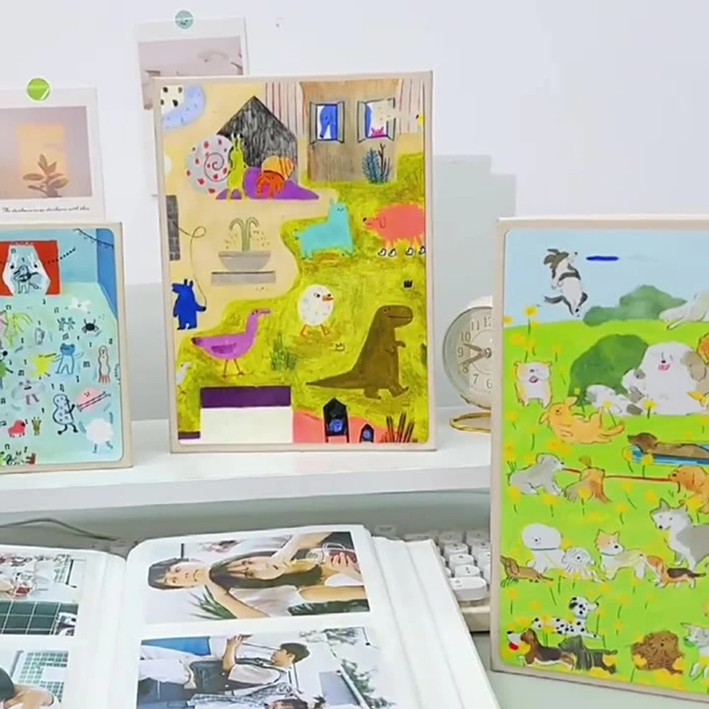 Álbum de fotos de 200 páginas y 6 pulgadas, álbum conmemorativo para Festival, almacenamiento de tarjetas, almacenamiento de fotos para el hogar para registros de crecimiento de niños