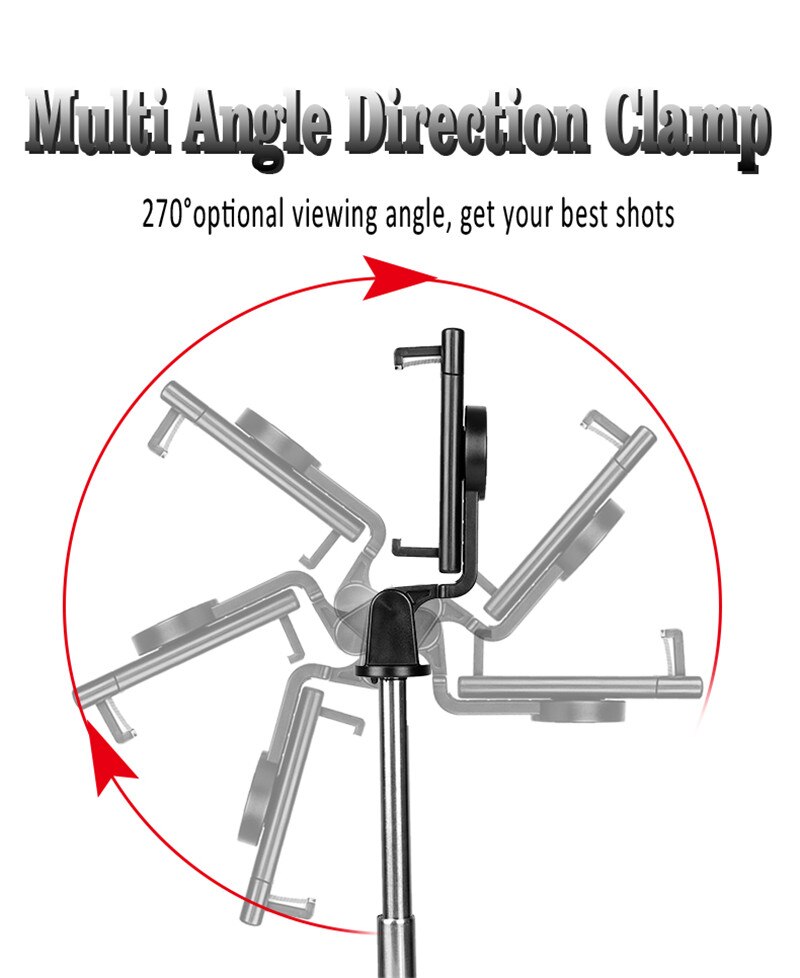 3 w 1 Selfie Stick z wyciągnikiem bezprzewodowy st... Grandado