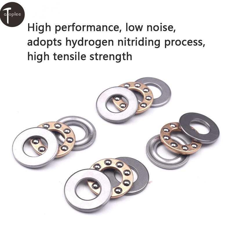 4 st högprecision miniatyr axialkullager  f8/f9/f10 metall axiella kullager set 8mm/9mm/10mm för hårdvara tillbehör